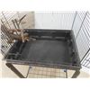 Image 5 : bird cage with rolling stand 23x13x58  :