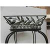 Image 7 : wrought iron plant stand 25"H, 36"W, 64". Faux wood 2" blind,