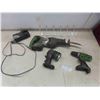 Image 1 : hitachi cordless 18V recip saw, 1/2" drill, flashlight, 