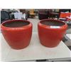 Image 1 : 2 ceramic planters  16" wide 14" high 