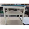 Image 2 : vintage tables , white painted 28x20x27" with enamel 