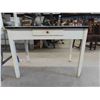 Image 5 : vintage tables , white painted 28x20x27" with enamel 