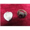 Image 5 : rings, locket and silver content 50 grams 