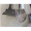 Image 2 : yard tools , rake and spade 