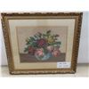 Image 1 : fancy framed needle point picture 20x17