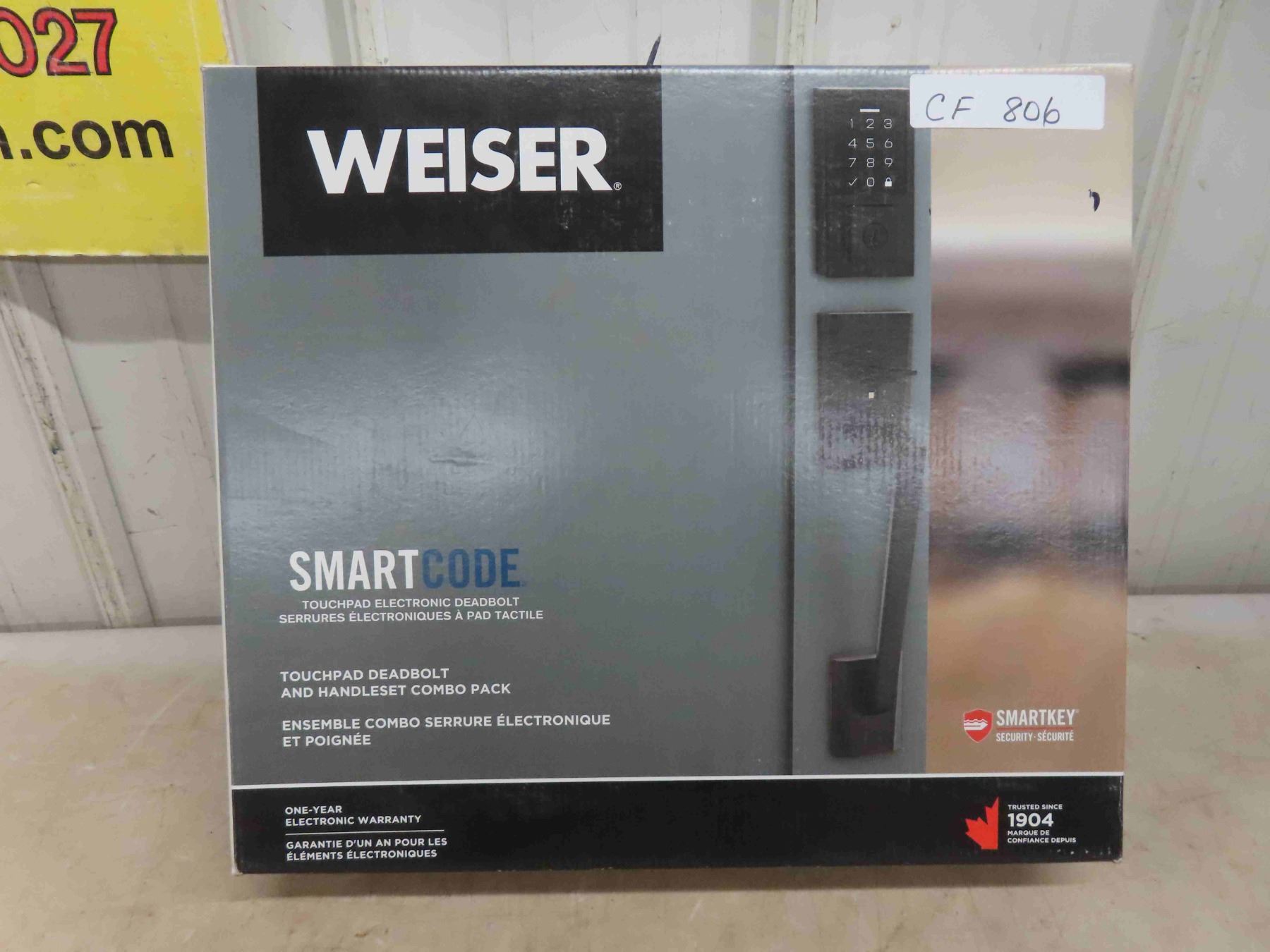 weiser smart code touchpad electronic deadbolt
