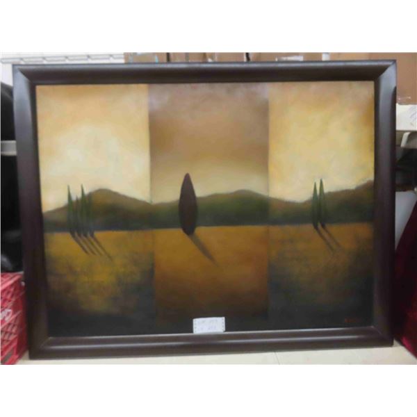 framed oil painting on canvas 49x38" 