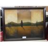 Image 1 : framed oil painting on canvas 49x38" 