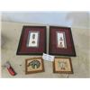 Image 1 : 4 Framed Native Art (2) 11'' x 14 1/2'' , (2) 5'' x 6''
