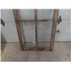 Image 3 : Wood Framed 4 Pane Window 30'' x 55'' 