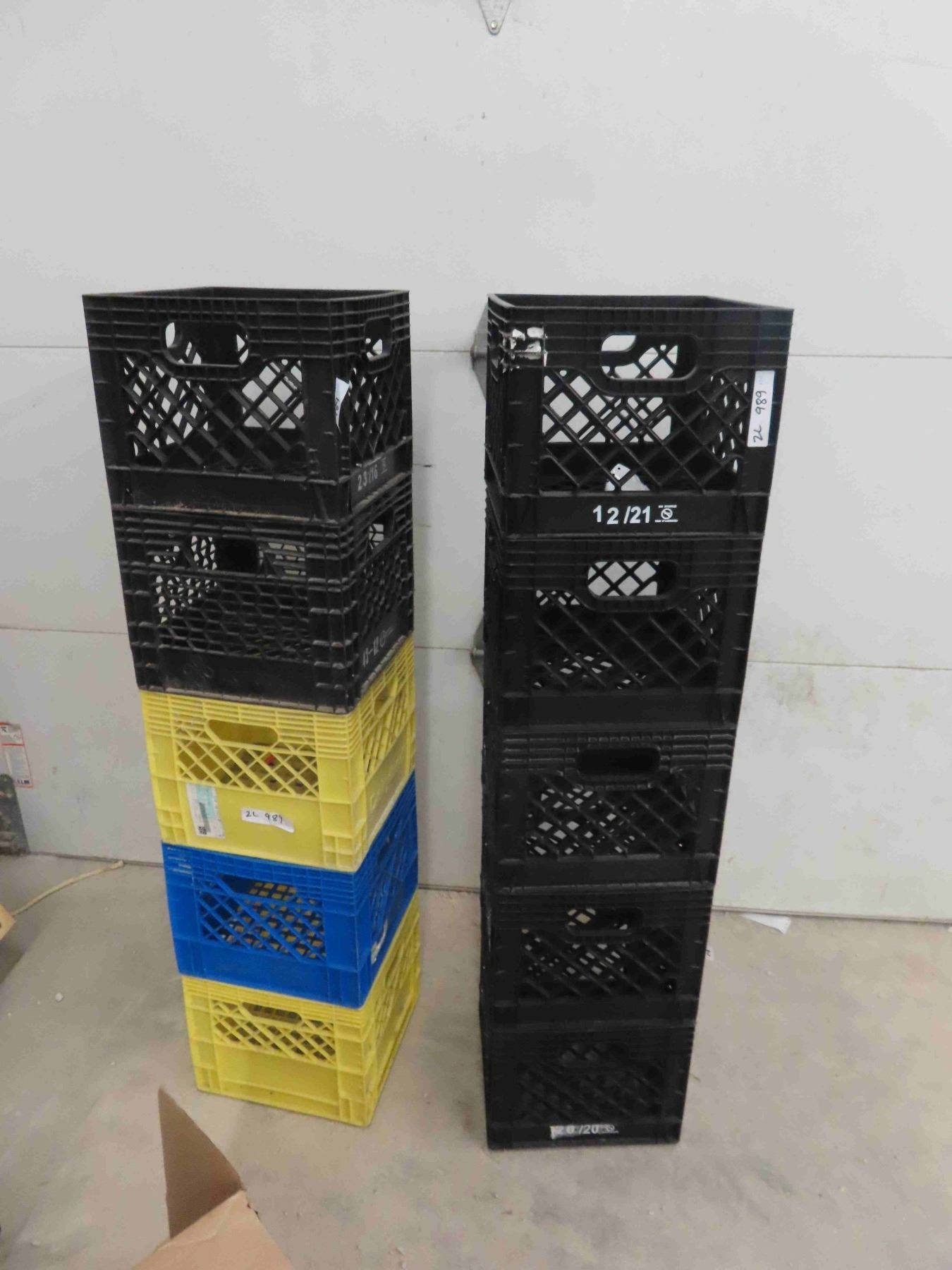 Milk Box Stack On Ropes 10 Milk Crates - Great as Stacking Organizers - McSherry Auction ...