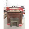 Image 1 : Oak Fireplace Mantle with Cast Fire Pit , Mirror 