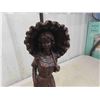 Image 5 : bronzed coloured  lady umbrella lamp 25" tall 