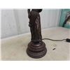 Image 6 : bronzed coloured  lady umbrella lamp 25" tall 