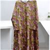 Image 3 : Musturd yellow and pink Floral summer Dress for Women Size XXL