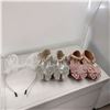 Image 4 : Brand New Girls footwears Pink and White with Hair band Size 22