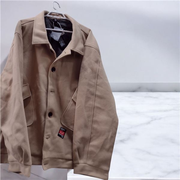 Beige overcoat unisex Size XXL
