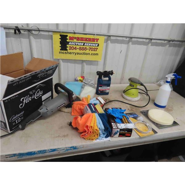 Power Polisher, Microfiber Towels, Cleaning Product