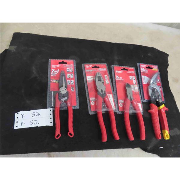 4 New Milwaukee Tools : Aviation Snips, Diagonal 