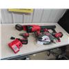 Image 1 : Milwaukee (4) 18V Tools : Circular Saw, 1/2'' Hammer 
