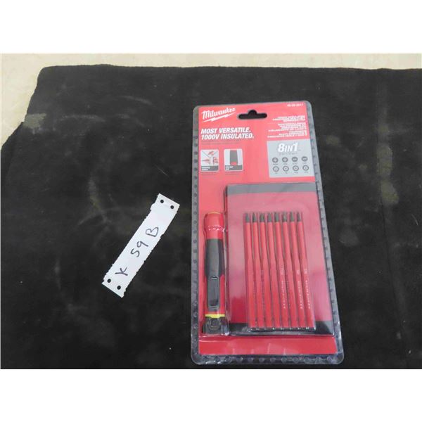 New Milwaukee 8in1 1000V Insulated Precision Multi Bit Screwdriver
