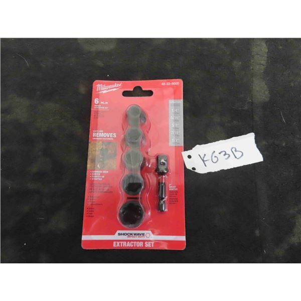 New Milwaukee 6pce Impact Extractor Set