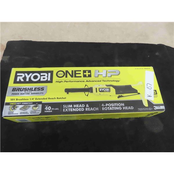 New Ryobi 18V 1/4'' Extended Reach Ratchet