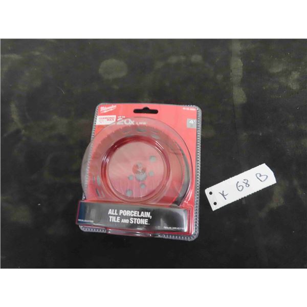 New Milwaukee 4'' All Porcelain Tile Stone Hole Saw