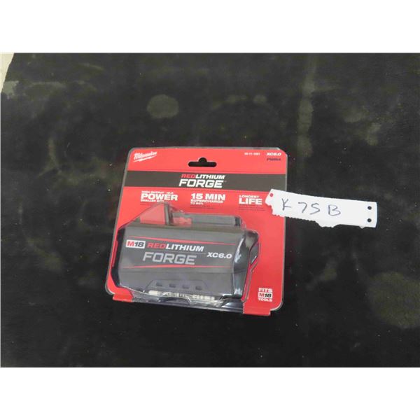 New Milwaukee M18/XC 6.0 Red Lithium Forge Battery, 