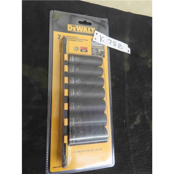 New Dewalt 7 Deep Impact Sockets 