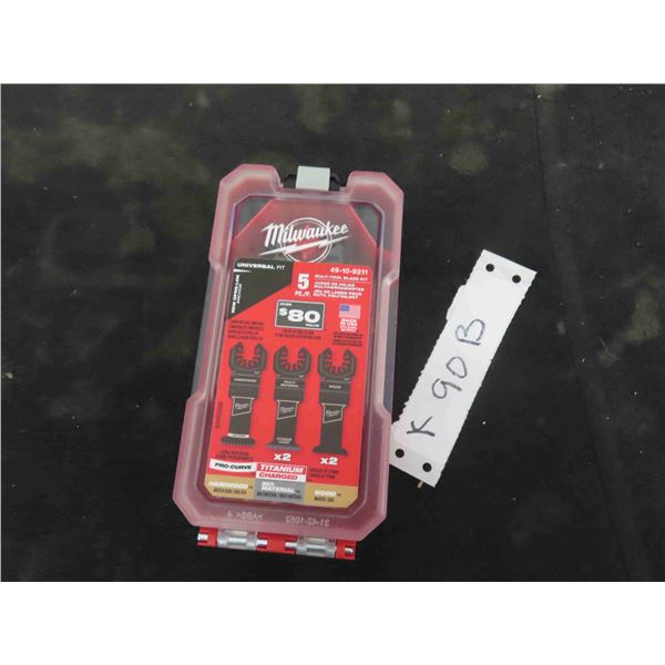 New Milwaukee 5pce Multi Tool Blade Kit 