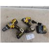Image 1 : Dewalt 20V Tooling: 1/2'' Drill, 1/4'' Impact Driver, 2 Batteries, Charger, 