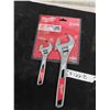 Image 1 : New Milwaukee 2 Adjustable Wrenches 6'' + 10'' 