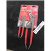 Image 1 : New Milwaukee 2 Pair Straight Jaw Plier Set 6'' + 10'' 