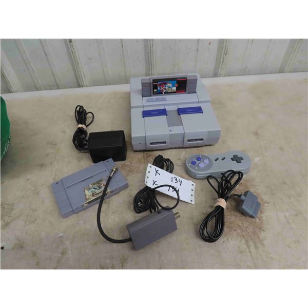 Nintendo Super 'Nes' Game System with Games, Complete. 