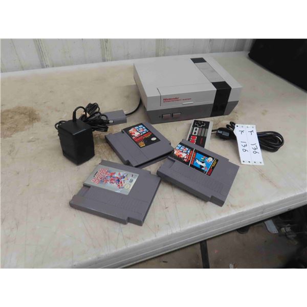 Nintendo 'Nes' Game System with Games, Complete Not 