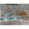 Image 1 : 9 Manitoba License Plates 1970s and Up