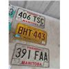 Image 2 : 9 Manitoba License Plates 1970s and Up