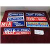 Image 1 : Vintage Military Prisoner of War Pow Mia Bumper Stickers, 