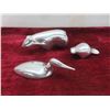 Image 2 : 3 Vintage Chrome Sculptures by Artist Hoselton #1554, 860, +1 ,