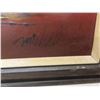 Image 2 : Large! Mid Century Framed Oil On Board Drip Painting . Ships.