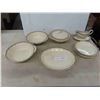 Image 1 : 11pcs Grindley China : Serving Bowls, Plate, Gravy Boat. 