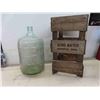 Image 2 : Glass Carboy with Wood Crate (No Bottom) 