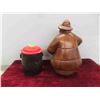 Image 2 : 2 Cookie Jars Tallest 12 1/2'' 