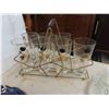 Image 8 : China: Serving Plates, Covered Bowl, Pitcher, 7 Glasses with 