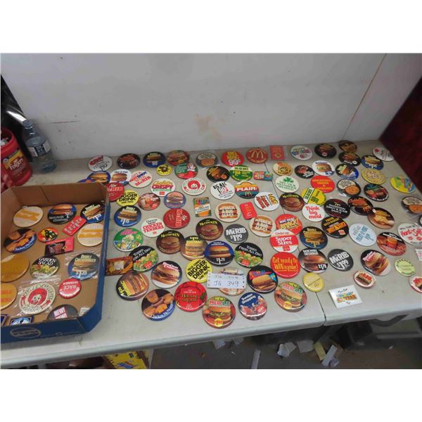 113 Vintage McDonalds Pinback Buttons , Like a Big Mac for 