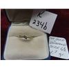 Image 1 : 14kt Gold + Diamond Size 6.5 Ring Total Weight 1.7 Grams 