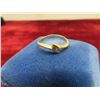 Image 2 : 14kt Gold + Diamond Size 6.5 Ring Total Weight 1.7 Grams 
