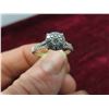Image 8 : 14kt White Gold + Diamond Size 8 Ring Total Weight 3.1 Grams 