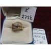 Image 1 : 14kt Gold & Diamond Size 5.5 Ring Total Weight 7.1 Grams 